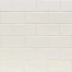 Bond Tile Core White 3 In. X 6 In. Matte Ceramic Subway Wall Tile (54 Pieces 6.54 Sq. Ft. / Box)