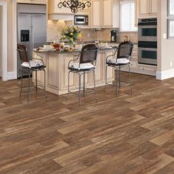 Congoleum ArmorCore LC Farmhouse Timber 12-ft W Cut-to-Length Honeycomb Wood Look Low-Gloss Finish Sheet Vinyl