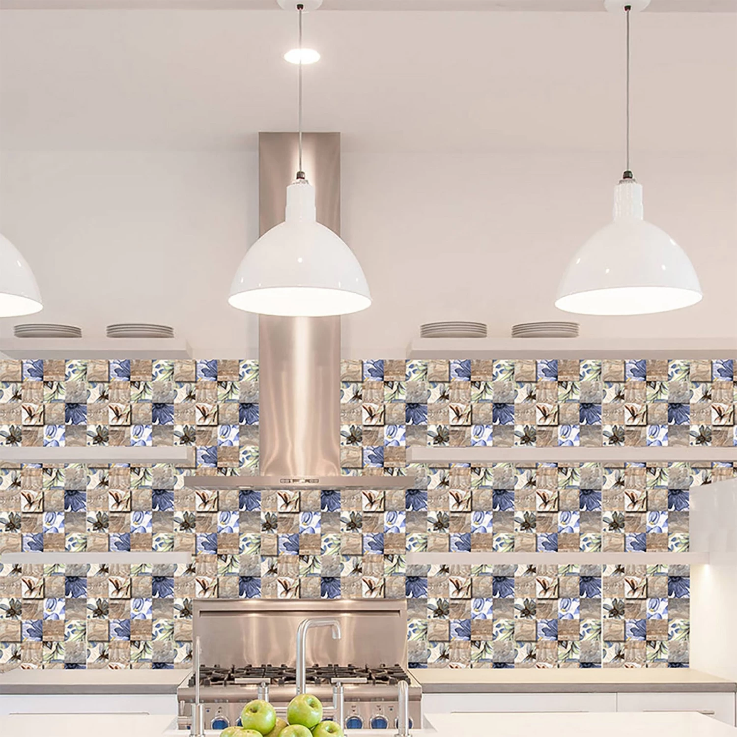 6-60pcs Peel And Stick Tile Backsplash Self-Adhesive Decorative Waist Line Mosaic Tiles For Kitchen And Bathroom - Image 7