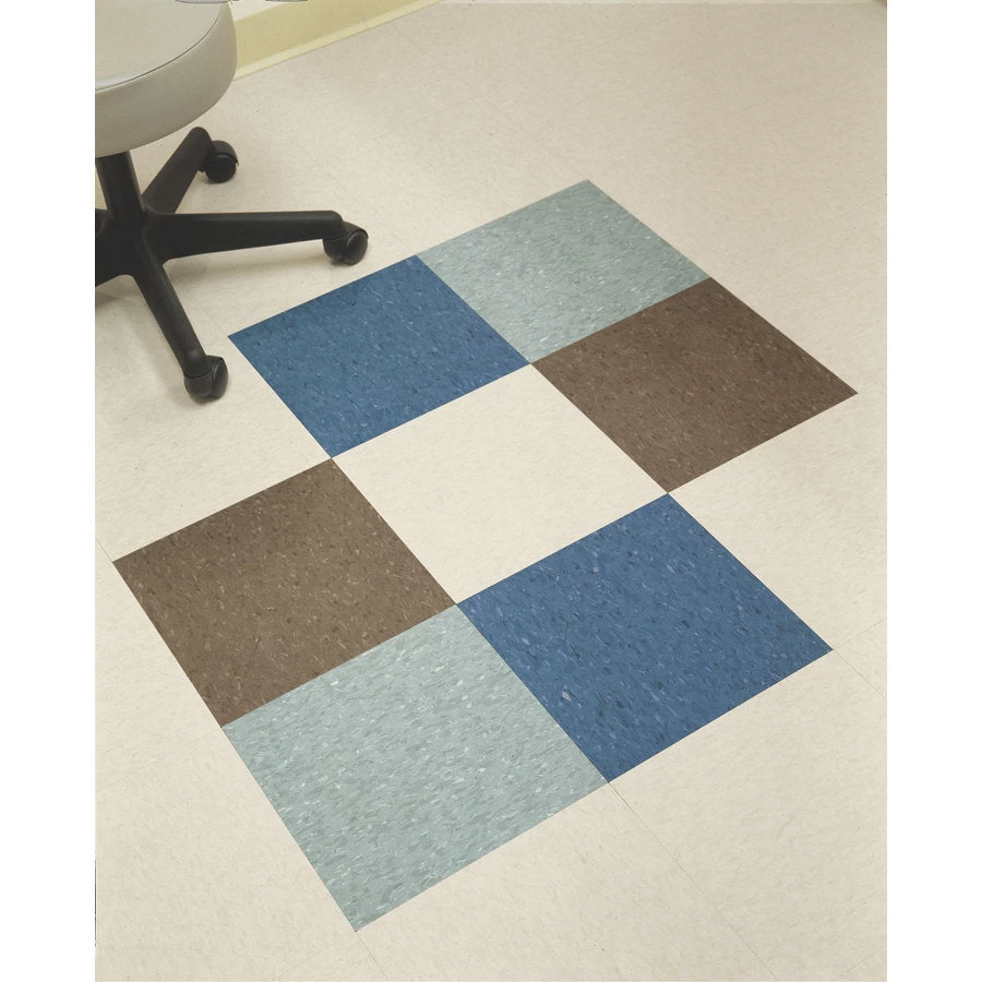 Armstrong Flooring Imperial Texture 45-Piece 12-in X 12-in Pewter Glue (Adhesive) Commercial VCT Tile - Image 3