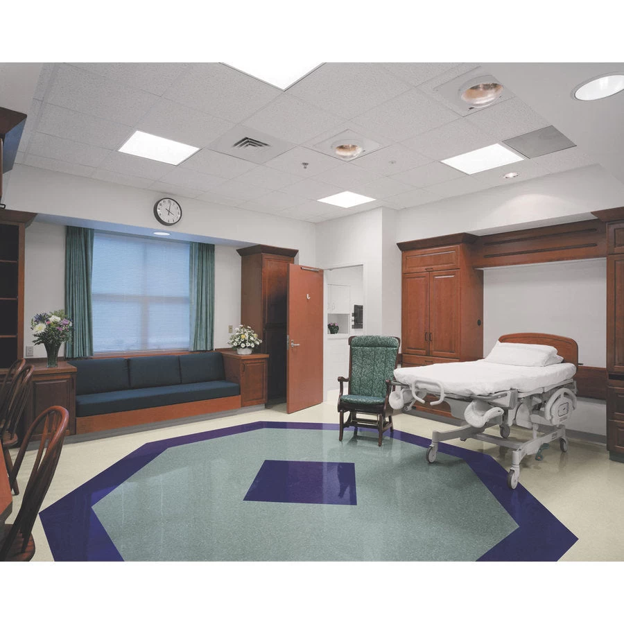 Armstrong Flooring Imperial Texture 45-Piece 12-in X 12-in Pewter Glue (Adhesive) Commercial VCT Tile - Image 9