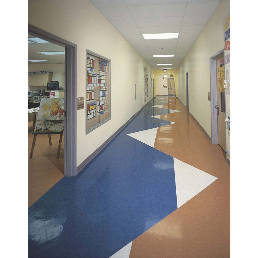 Armstrong Flooring Imperial Texture 45-Piece 12-in X 12-in Pewter Glue (Adhesive) Commercial VCT Tile - Image 13