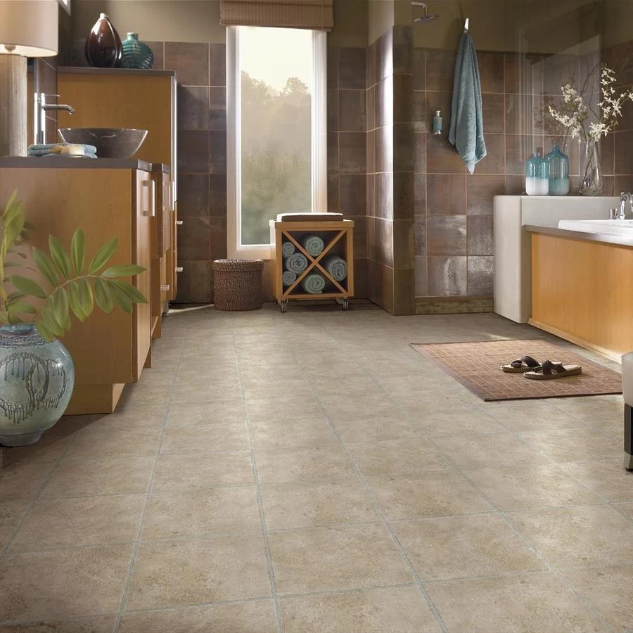 Armstrong Flooring 45-piece 12-in X 12-in Pumice Peel And Stick Vinyl Tile