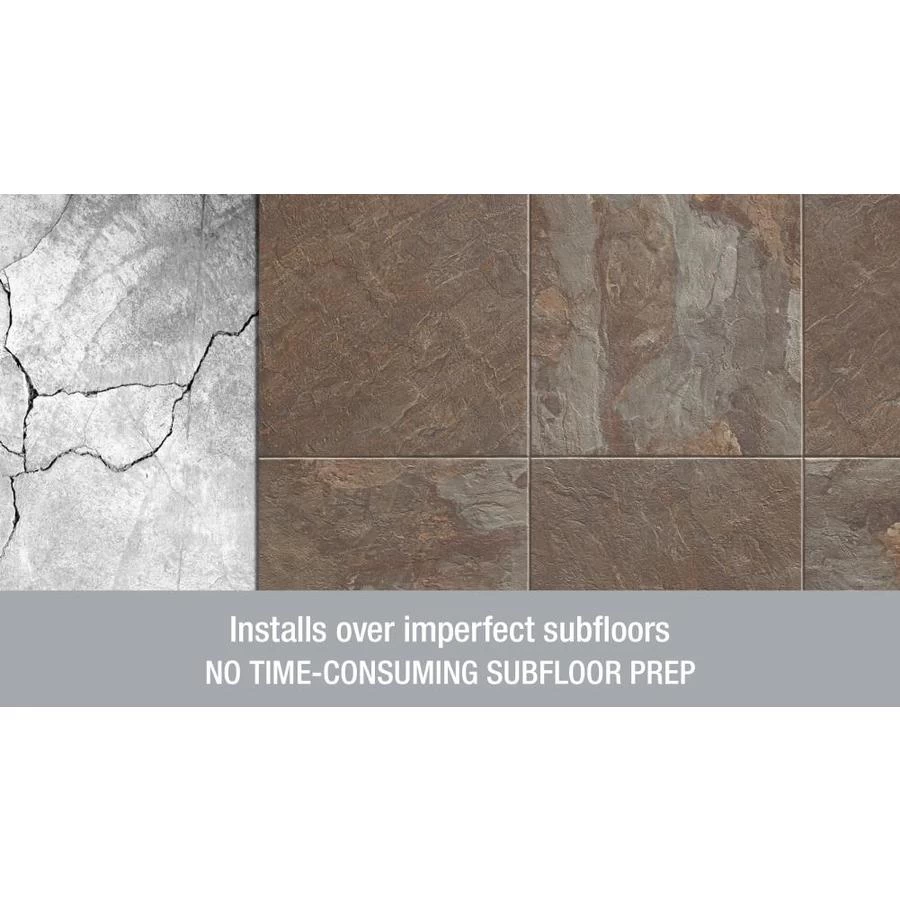 Armstrong Flooring Alterna 14-piece 16-in X 16-in Groutable Solid Betcha Black Glue (Adhesive) Vinyl Tile - Image 3