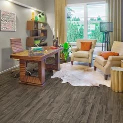 Congoleum ArmorCore Pro Wood Ridge 12-ft W Cut-to-Length Rainy Evening Wood Look Low-Gloss Finish Sheet Vinyl