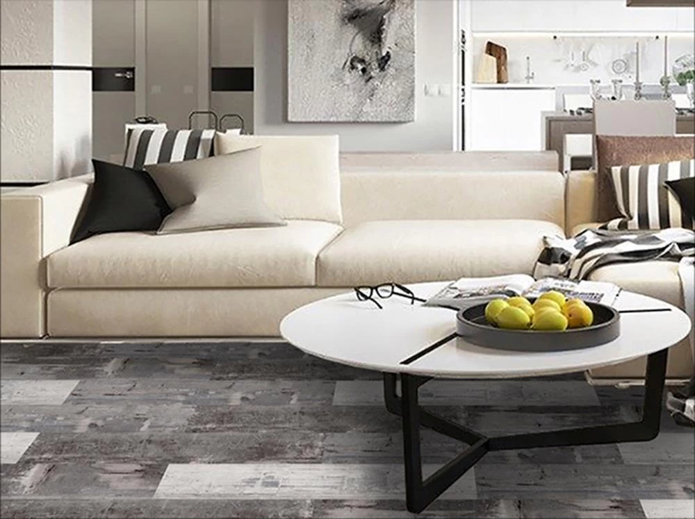 Deco Products 20-Piece 6-in X 36-in Mambo. Grey, White Luxury Vinyl Plank Flooring - Image 3