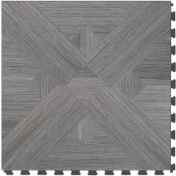 Perfection Floor Tile Bordeaux Wood Collection Bordeaux Driftwood/Satin 20-in X 20-in Water Resistant Interlocking Luxury Flooring (16.7-sq Ft)