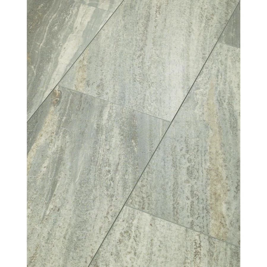 Shaw 8-Piece 12-in X 24-in Siltstone Interlocking Vinyl Tile - Image 9