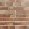 Bond Tile Easy Luxe Railroad Terra 11.81 In. X 11.81 In. SPC Peel And Stick Tile (0.96 Sq. Ft. / Sheet)