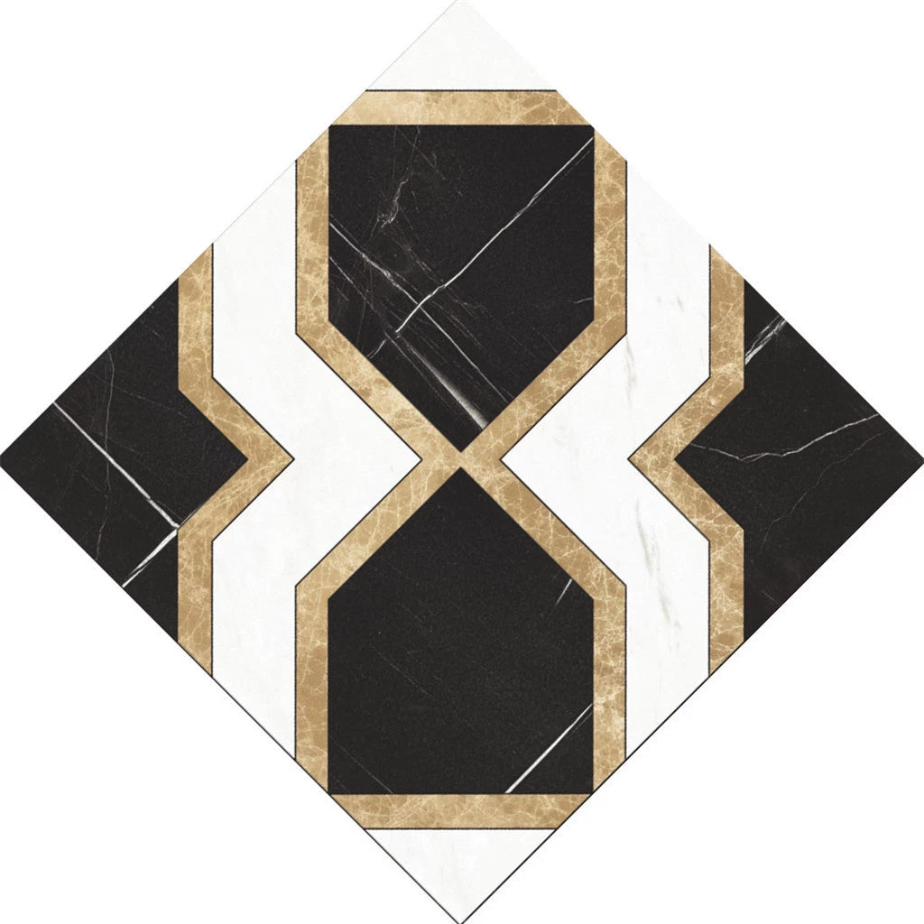 Follure Home Decor 10 Pcs/Set Ceramic Tile Stickers Self Adhesive Tiles Art Diagonal 3D Floor Stick