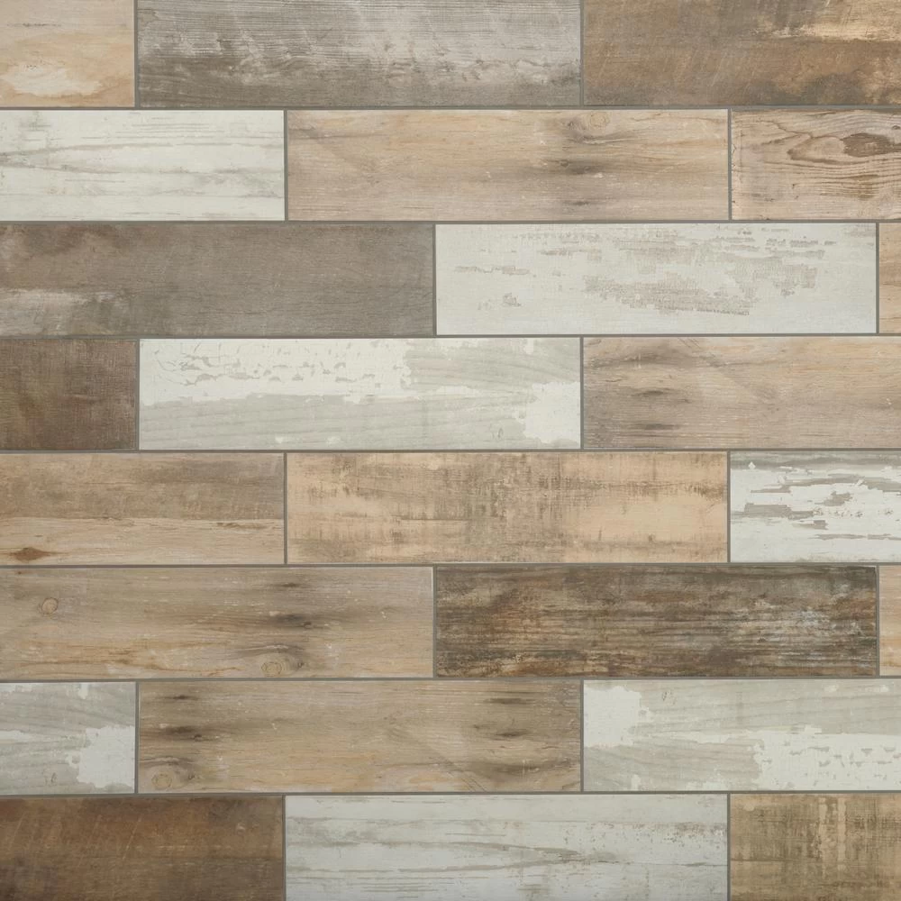 Marazzi Montagna Wood Weathered Gray 6 In. X 24 In. Porcelain Floor And Wall Tile (14.53 Sq. Ft. / Case) - Image 8