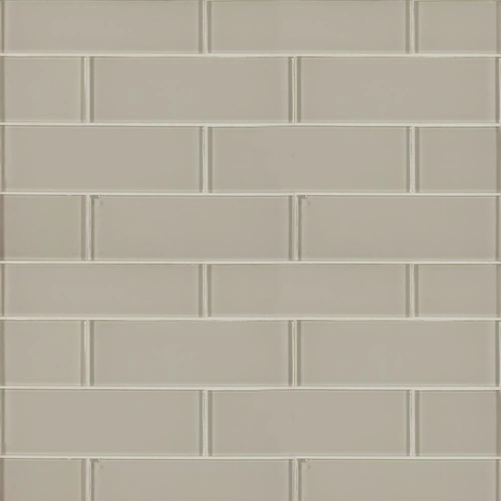 MSI Snowcap 3 In. X 6 In. X 8mm Glass White Subway Tile ( 5 Sq. Ft./Case )