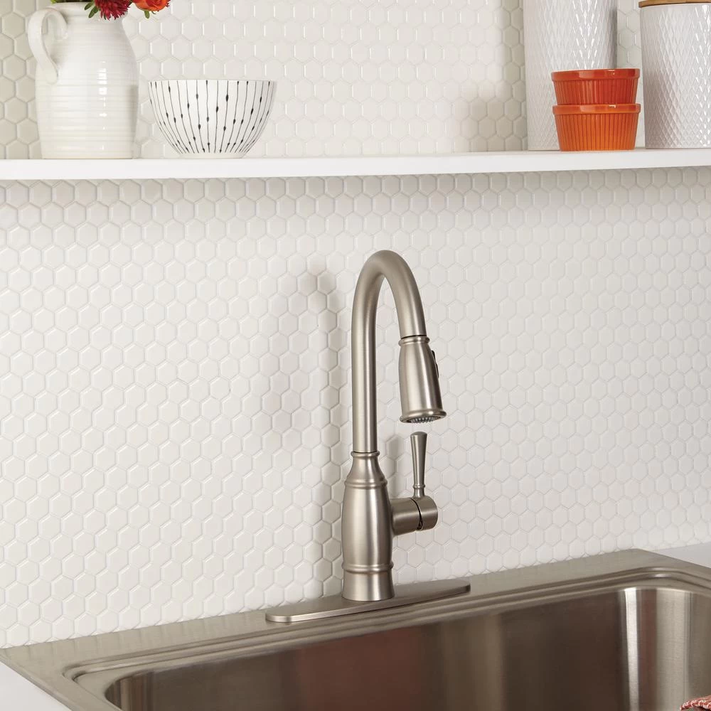 Daltile Premier Accents Powder White Hexagon 10 In. X 12 In. X 4 Mm Porcelain Mosaic Floor And Wall Tile (0.84 Sq. Ft. / Piece) - Image 4