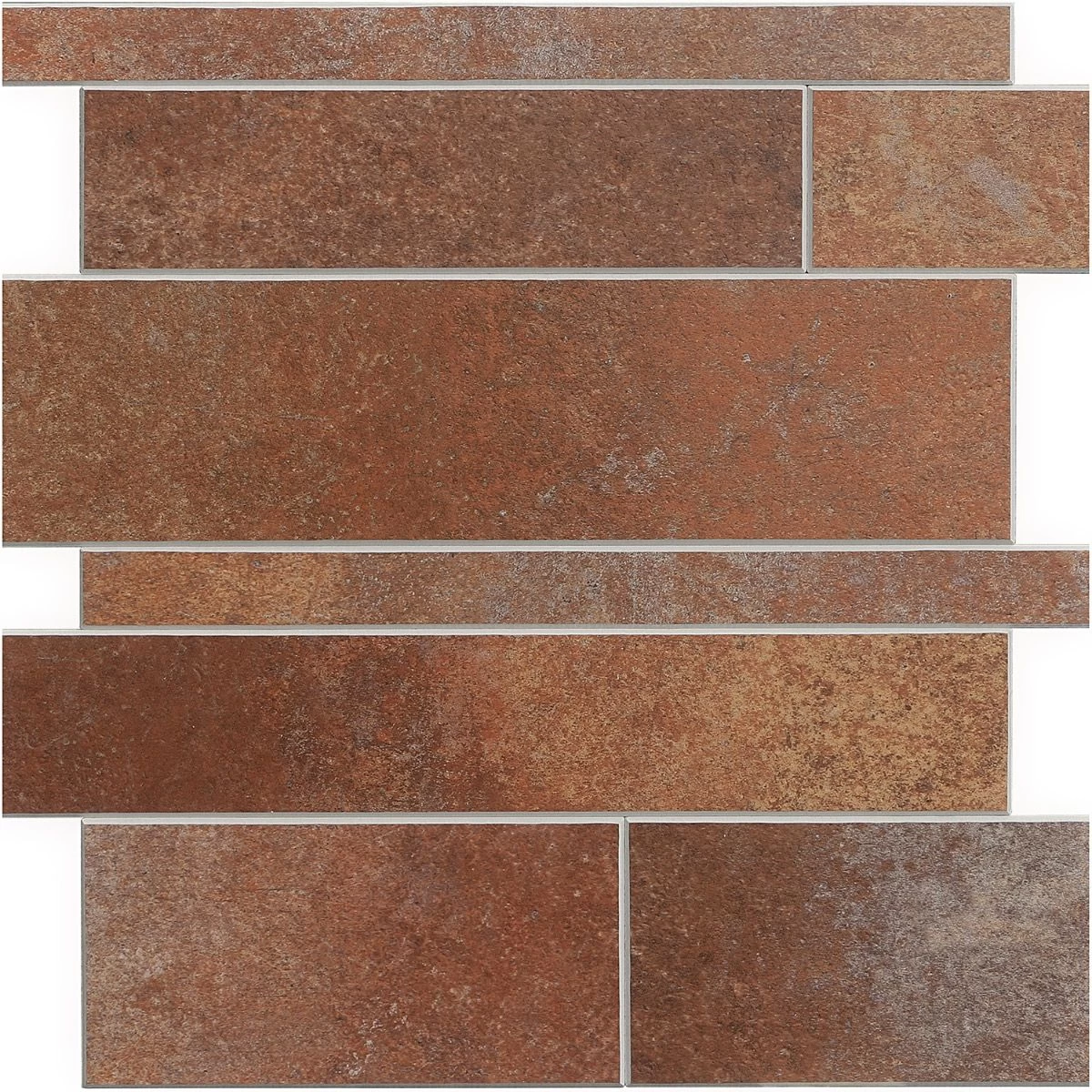 Bond Tile Easy Luxe Railroad Terra 11.81 In. X 11.81 In. SPC Peel And Stick Tile (0.96 Sq. Ft. / Sheet) - Image 5