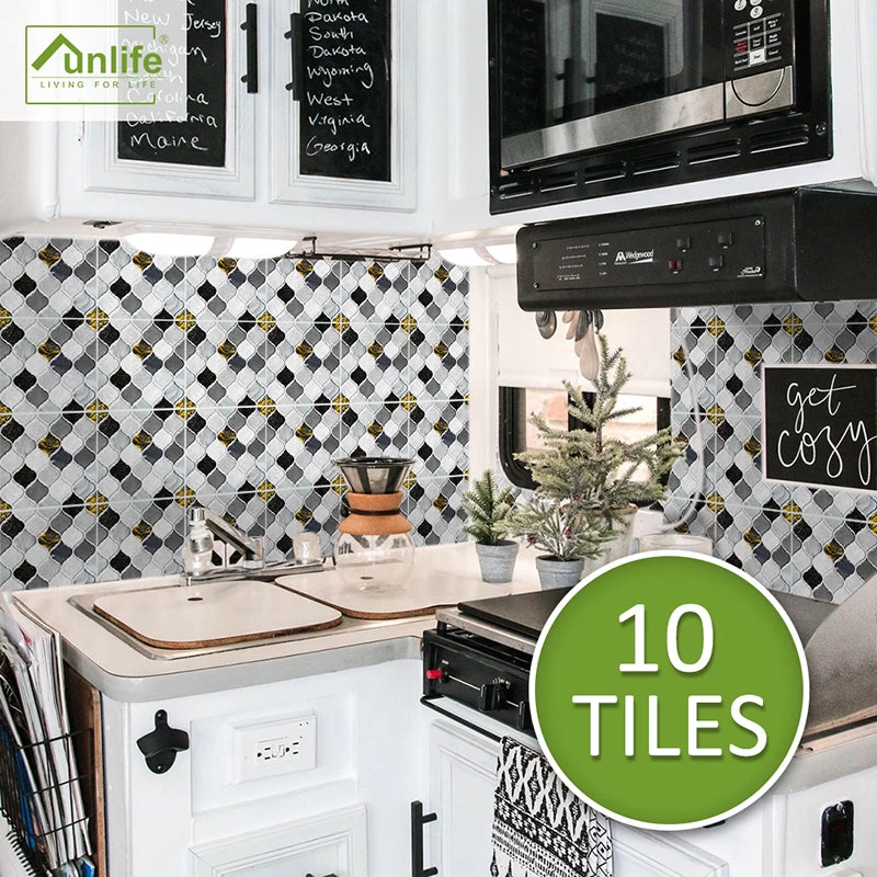 10Pcs Moroccan Tile Stickers Self-adhesive Wall Stickers Kitchen Bathroom Decor - Image 8