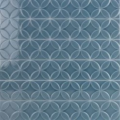 Bond Tile Sheffield Deco Blue 4 In. X 24 In. Polished Ceramic Wall Tile (8 Pieces 5.16 Sq. Ft. / Box)