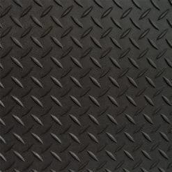 Diamond Deck 5 Ft. X 1 Ft. Black Textured PVC Flooring, 10 Ft. Minimum