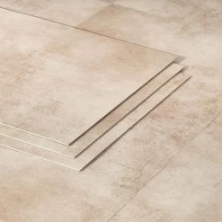 Artmore Tile Loseta Concreto Beige 18-in X 36-in Waterproof Luxury Flooring (36-sq Ft)