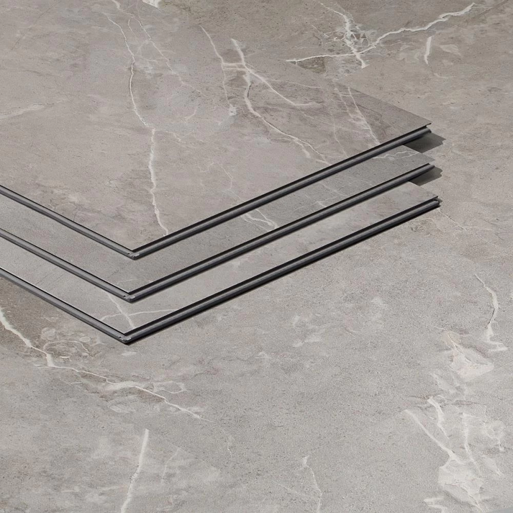 Artmore Tile Rogue Marble Gray 12-in X 24-in Waterproof Interlocking Luxury Flooring (28.04-sq Ft) - Image 3