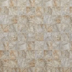 Style Selections 12-ft W X Cut-to-Length Sienna Slate Stone Look Low-Gloss Finish Sheet Vinyl