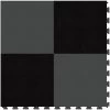 Perfection Floor Tile SodaPop Shoppe Black And Dark Gray 20-in X 20-in Water Resistant Interlocking Luxury Flooring (16.7-sq Ft)