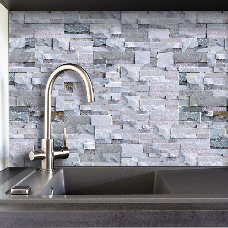9pcs 3D Self Adhesive Kitchen Wall Tiles Bathroom Mosaic Tile Sticker 20*10cm - Image 5