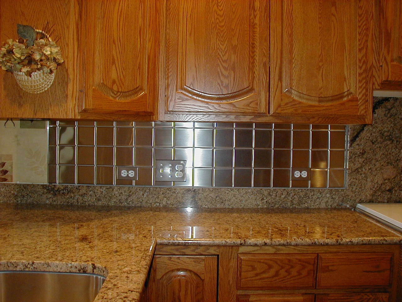 4" X 4" Brushed Stainless Steel Kitchen Back Splash Tile (9 Tile) $17.95/SF - Image 3