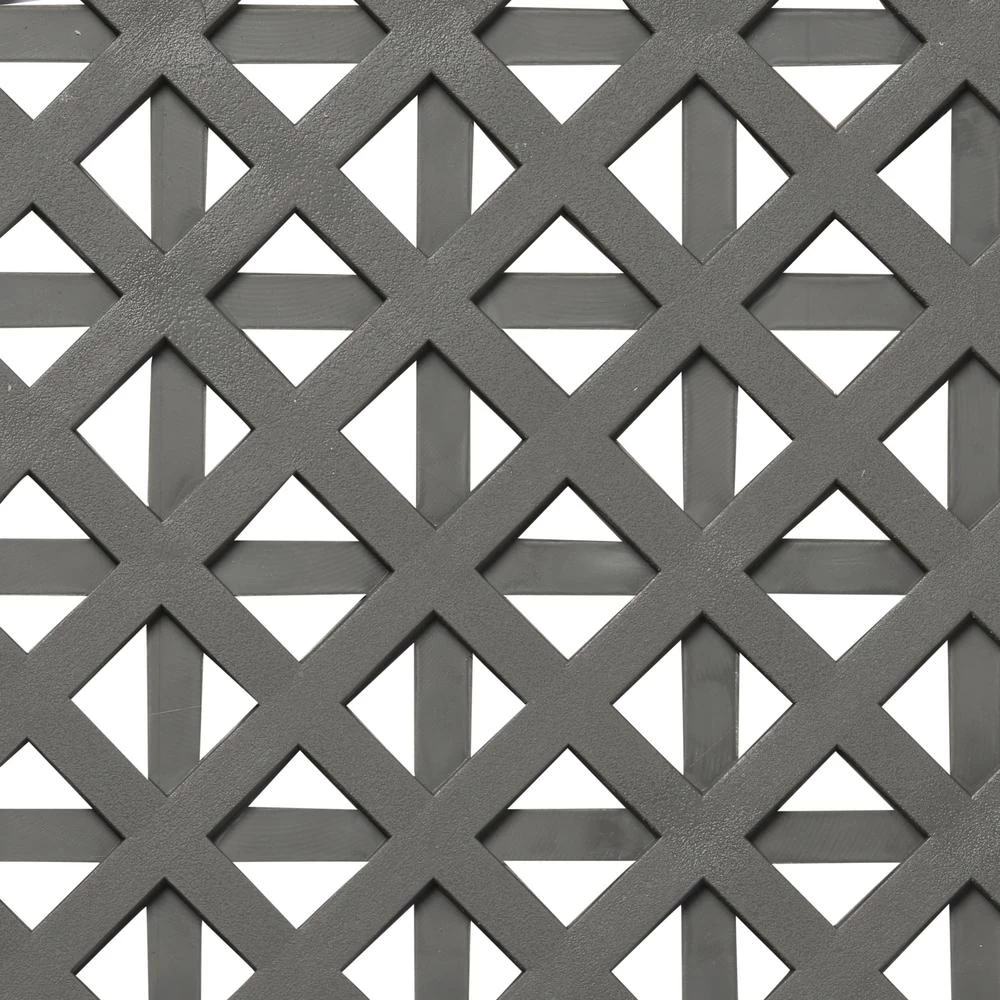 Norsk Multi-Purpose 18.3 In. X 18.3 In. Dove Gray Commercial PVC Garage Flooring Tile With Vented Drain Pattern (6-Pieces) - Image 3