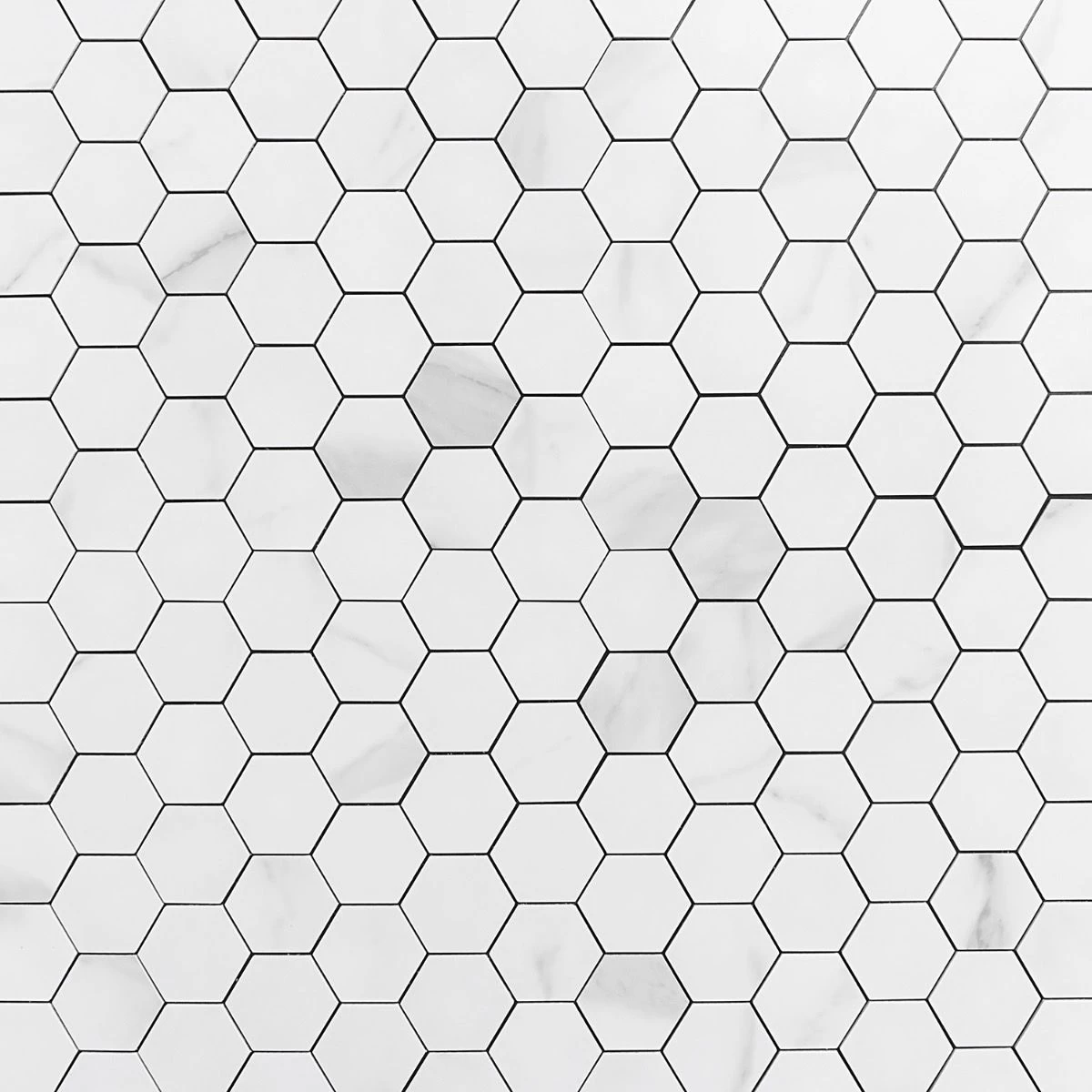 Bond Tile Easy Luxe Hex Calacatta 11.61 In. X 11.81 In. SPC Peel And Stick Tile (0.95 Sq. Ft. / Sheet)