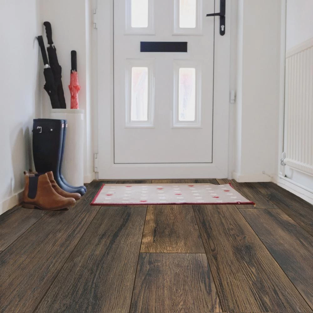 Florida Tile Home Collection Smoked Hickory 8 In. X 36 In. Porcelain Floor And Wall Tile - Image 2