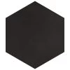 Merola Tile Textile Hex Black 8-5/8 In. X 9-7/8 In. Porcelain Floor And Wall Tile (11.56 Sq. Ft. / Case)