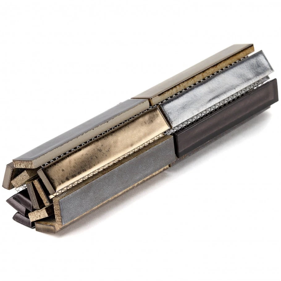 Bond Tile Glory Midnight 11.81 In. X 11.81 In. Ceramic And Glass Wall Mosaic (0.97 Sq. Ft.) - Image 6