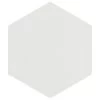 Merola Tile Textile Hex White 8-5/8 In. X 9-7/8 In. Porcelain Floor And Wall Tile (11.56 Sq. Ft. / Case)