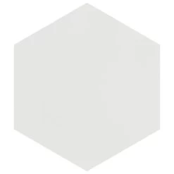 Merola Tile Textile Hex White 8-5/8 In. X 9-7/8 In. Porcelain Floor And Wall Tile (11.56 Sq. Ft. / Case)