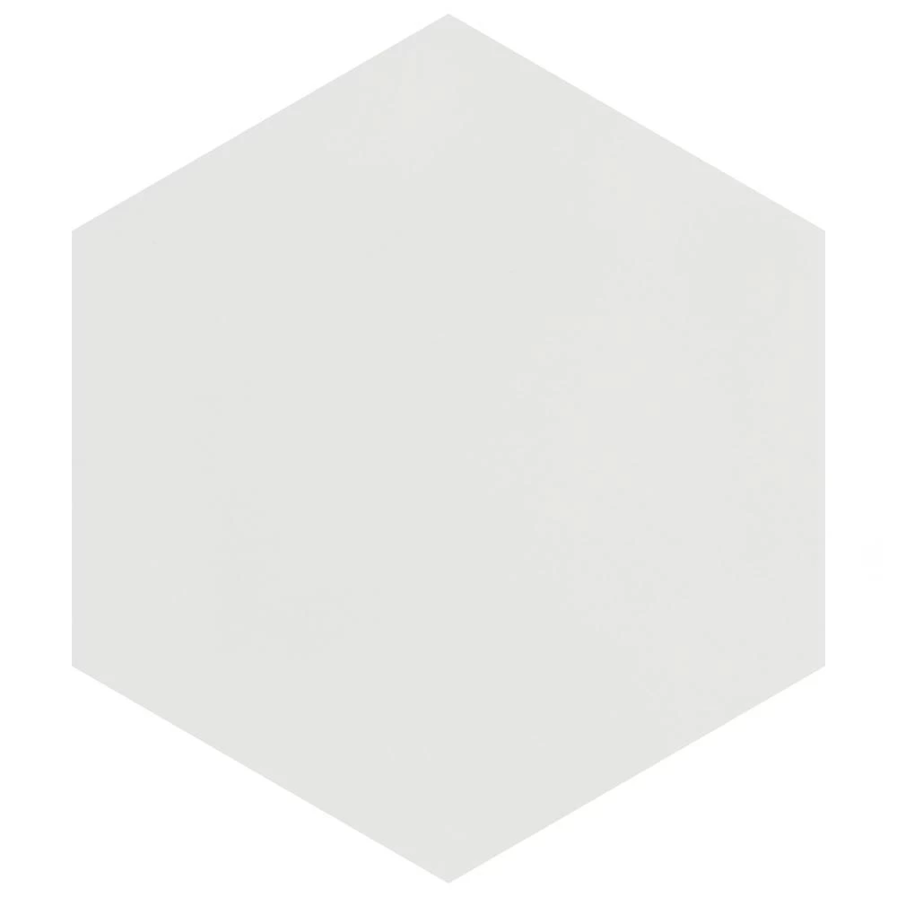 Merola Tile Textile Hex White 8-5/8 In. X 9-7/8 In. Porcelain Floor And Wall Tile (11.56 Sq. Ft. / Case)
