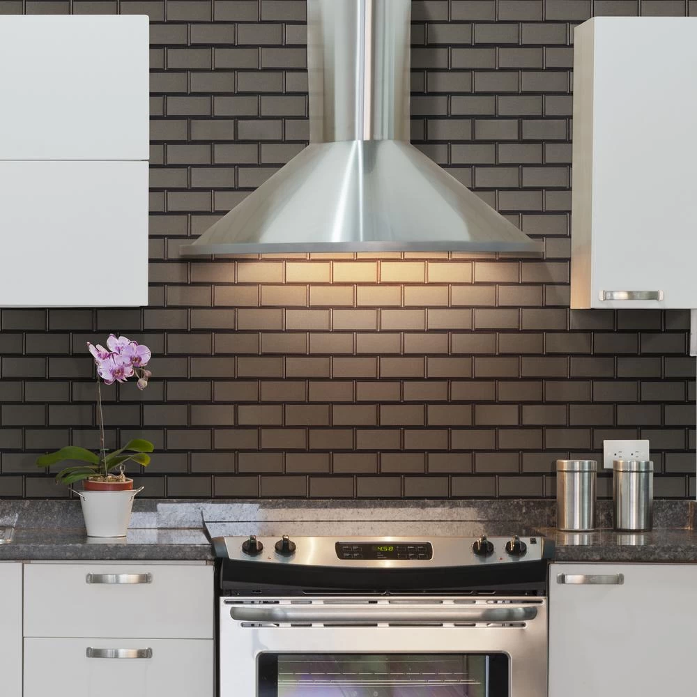 MSI Crisson Bevel Subway Peel And Stick 12 In. X 12 In. X 4 Mm Glass Mosaic Tile ( 19.6 Sq. Ft./case) - Image 7