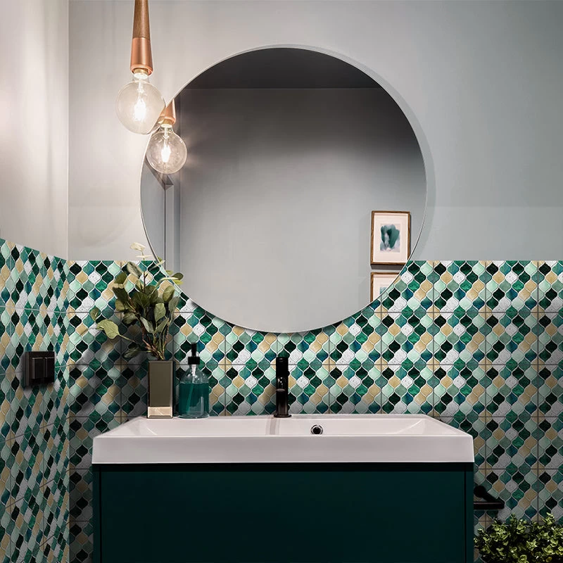 Goory Moroccan Style Self-adhesive Tile Wall Floor Sticker Bathroom Kitchen Decor - Image 8