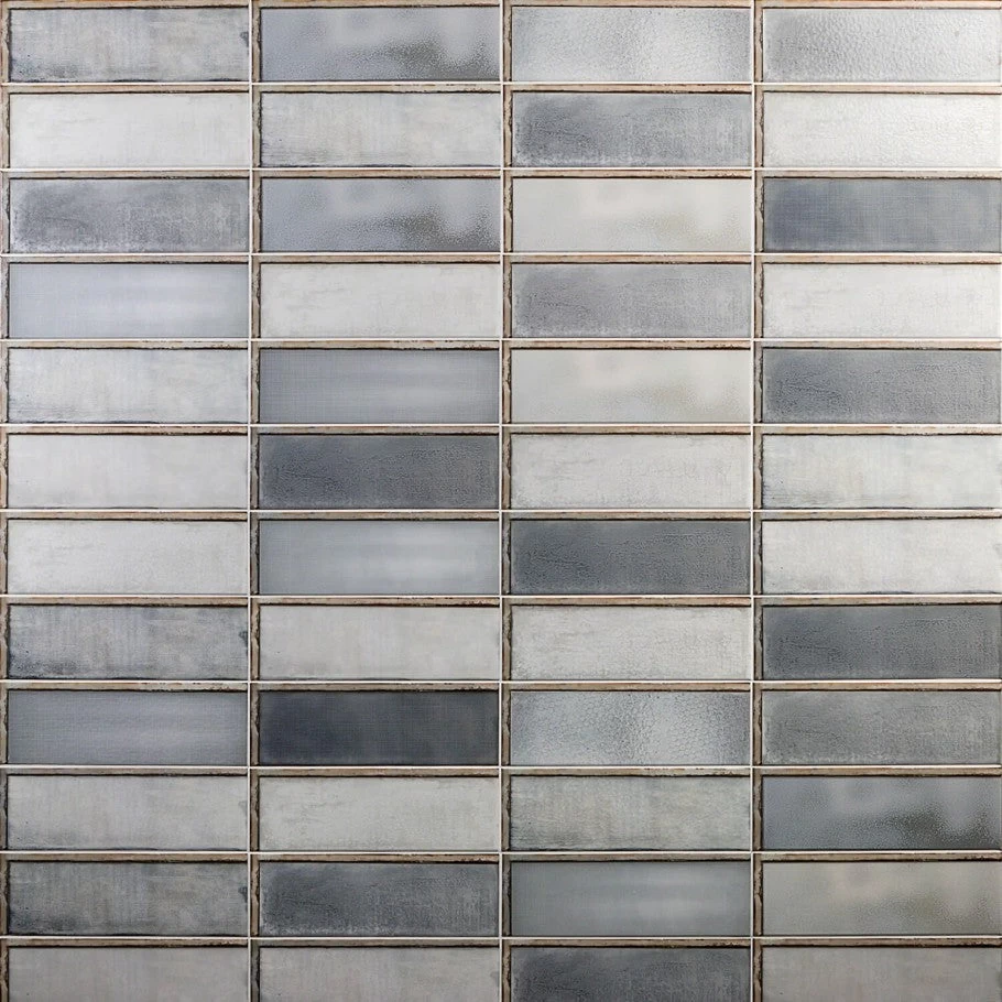 Turbine Industrial Glass Gray 4x12 Ceramic Wall Tile