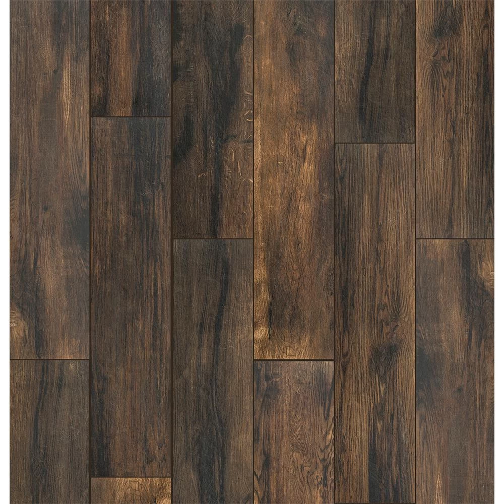Florida Tile Home Collection Smoked Hickory 8 In. X 36 In. Porcelain Floor And Wall Tile - Image 4