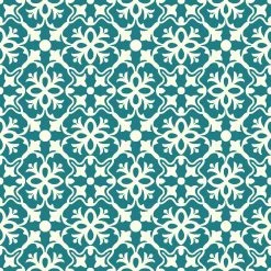 IVC Brooklyn Teal Residential Vinyl Sheet, Sold By 13.2 Ft. Wide X Custom Length