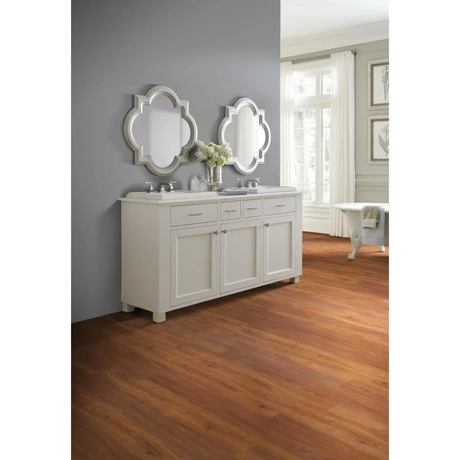 Shaw Triad 15-Piece 7-in X 48-in Timberwolf Luxury Vinyl Plank Flooring - Image 12