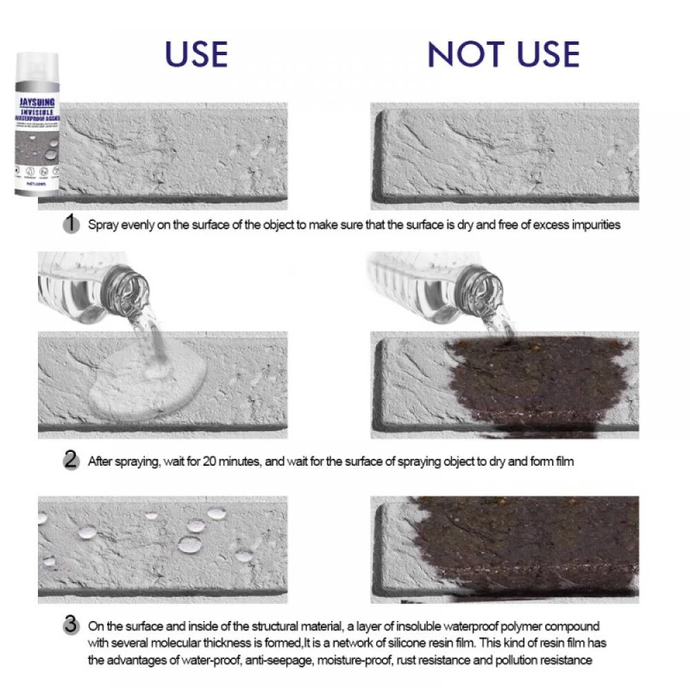 30ml Invisible Mighty Sealant Spray Waterproof Agent For Ceramic Tile Floor Wall - Image 8