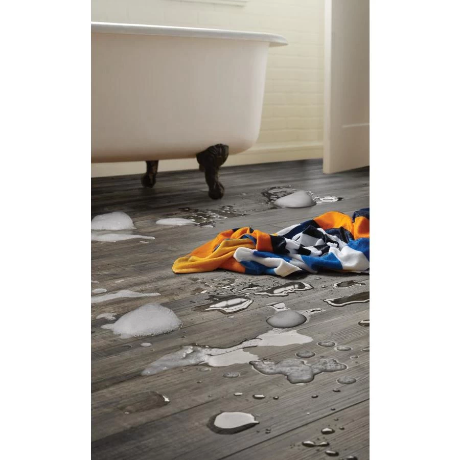 SMARTCORE 11-Piece 5-in X 48.03-in Carrolton Walnut Luxury Vinyl Plank Flooring - Image 9