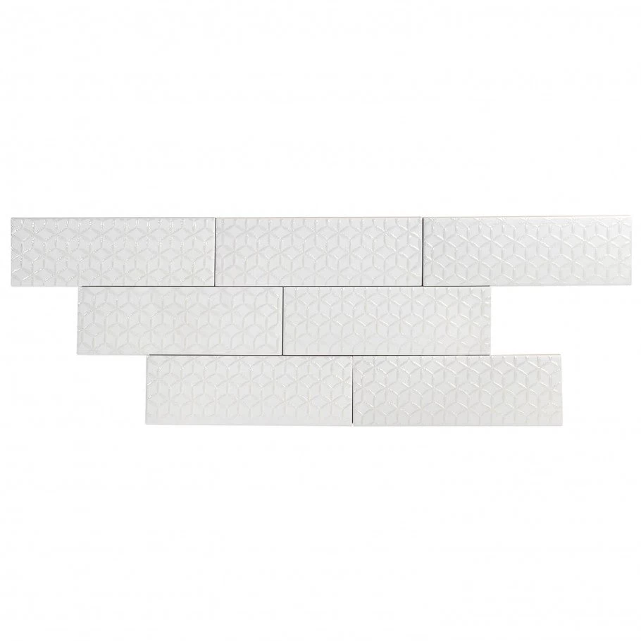 Bond Tile Wembley Snowflake 3 In. X 9 In. Matte Ceramic Subway Wall Tile (30 Pieces 5.16 Sq. Ft. / Box) - Image 6