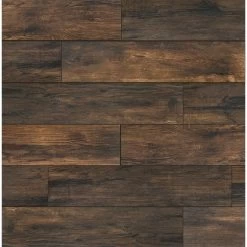 Florida Tile Home Collection Smoked Hickory 8 In. X 36 In. Porcelain Floor And Wall Tile
