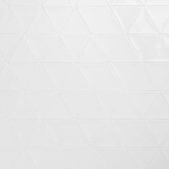 Bond Tile Thames Triangle White 5 In. X 4 In. Glazed Ceramic Wall Tile (30 Pieces 2.47 Sq. Ft. / Box)