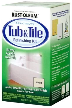 RUST-OLEUM 7861519 1 Qt. Almond Tub And Tile Refinishing Kit