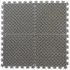 Norsk Multi-Purpose 18.3 In. X 18.3 In. Dove Gray Commercial PVC Garage Flooring Tile With Vented Drain Pattern (6-Pieces)