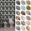6-60pcs Peel And Stick Tile Backsplash Self-Adhesive Decorative Waist Line Mosaic Tiles For Kitchen And Bathroom