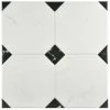 Merola Tile Betera Jet Blanco 13-1/8 In. X 13-1/8 In. Ceramic Floor And Wall Tile (11.18 Sq. Ft. / Case)